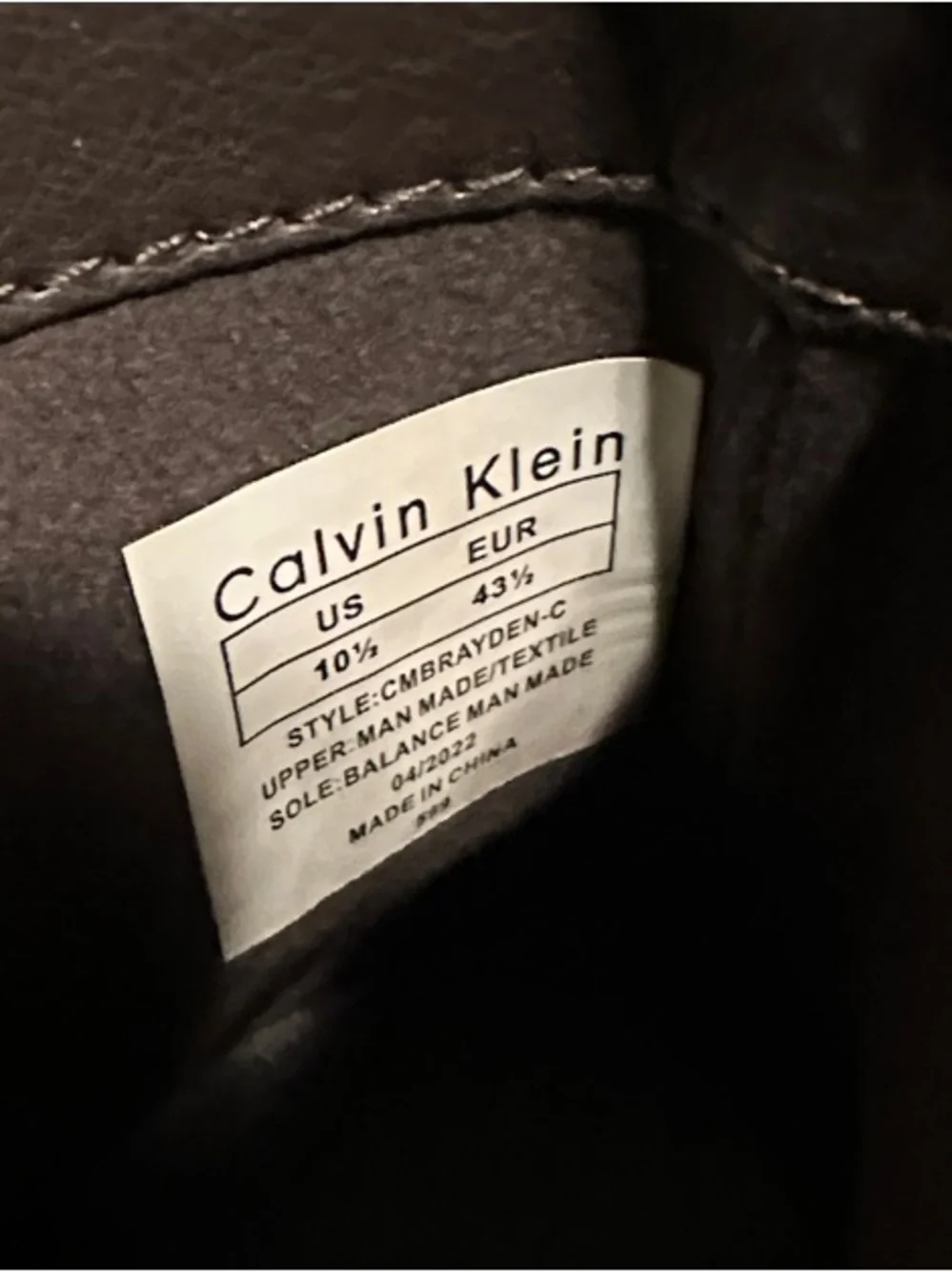 Calvin Klein Brown Leather Chelsea Chukka Boots